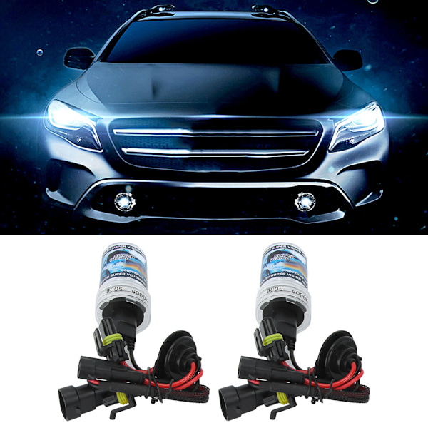 6000K 12V/55W Xenon Pære Bil Forlygte Udskiftningslampe med Ballast 9006