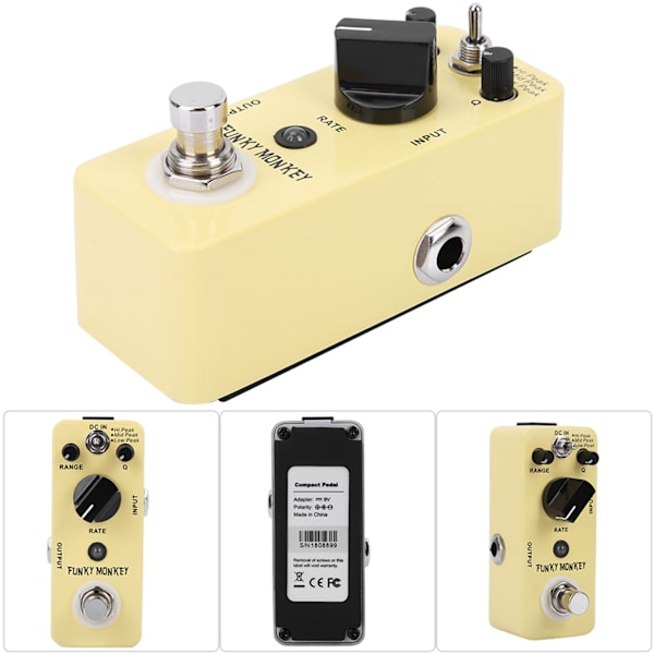 MOOER Funky Monkey Wah-effektpedal med True Bypass-gitarreffektortilbehør