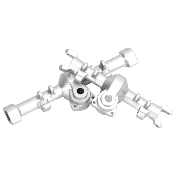 CNC-alumiiniseos etu- ja taka-akseli kotelo Axial SCX24 1/24 RC-simulaatiomalliautolle Silver
