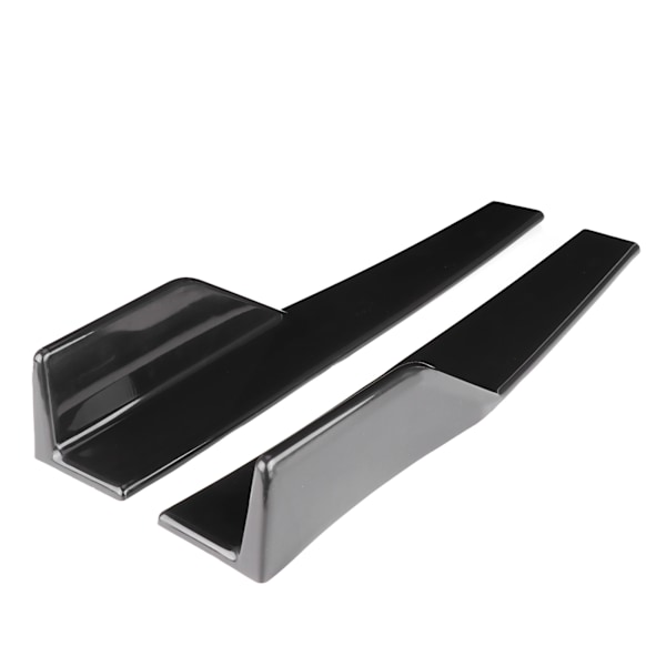 Par Universal sivuspoileri Rocker Splitter Side Winglet Wing Diffuser Auton korisarja Kiiltävä musta 17,7x3,3 tuumaa