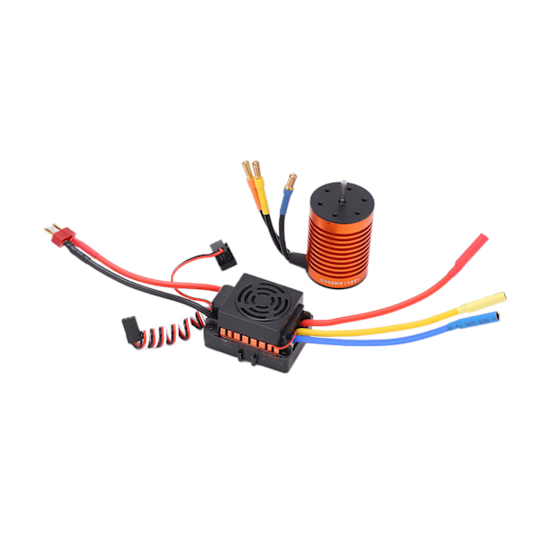 F540 3300KV 4P Harjaton Moottorisetti Vedenkestävällä 60A ESC:llä 1/10 RC-Auton Parannusosa