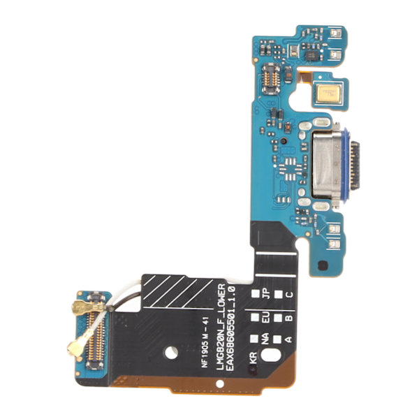 USB-laddningsport Dockanslutningskort Flexkabelbyte för LG G8 ThinQ europeisk koreansk version