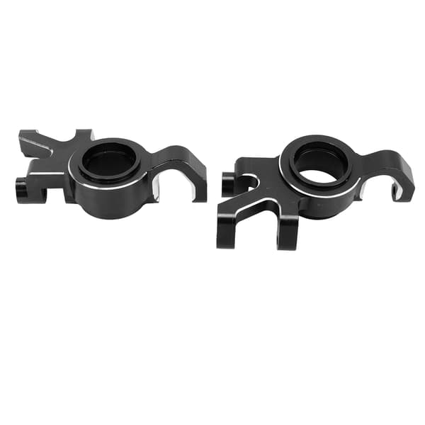 1 par RC Forreste Styrekonsol CNC Aluminiumlegering Foraksel Styrekop Erstatning til TRAXXAS 1/5 RC Bil Sort