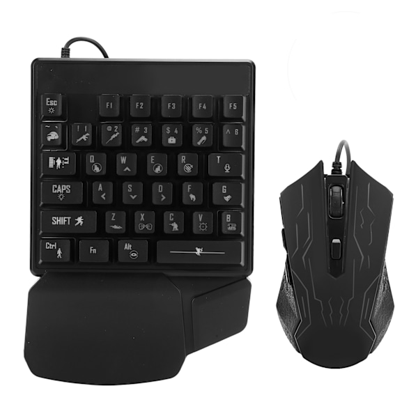 Enhands tangentbord mus set manipulator känsla ESports universella tillbehör JX200