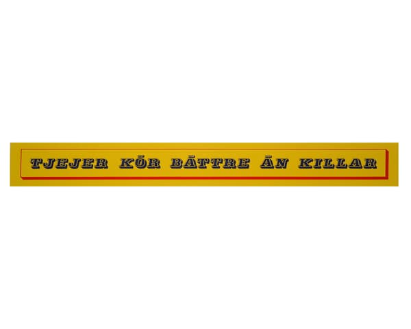 Dekal Retro, Tjejer Kör Bättre Än Killar