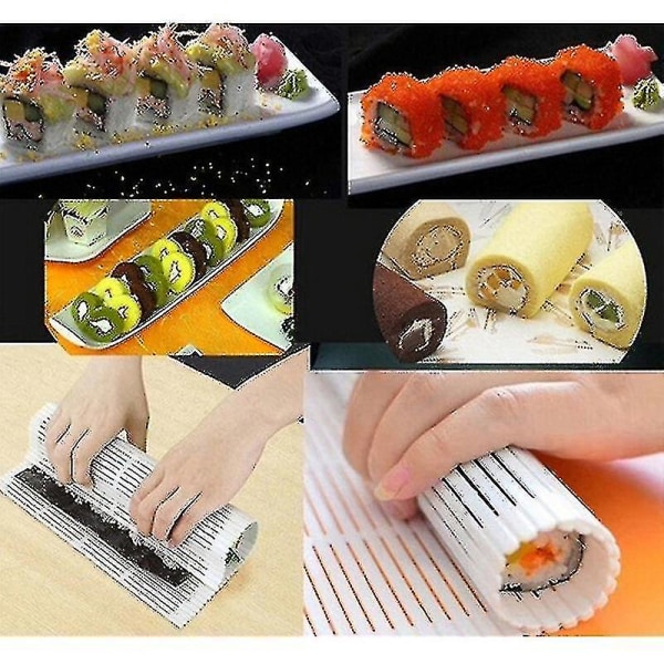 Praktisk Sushi Roller Roller Plast Material Matt Maker Kök DIY