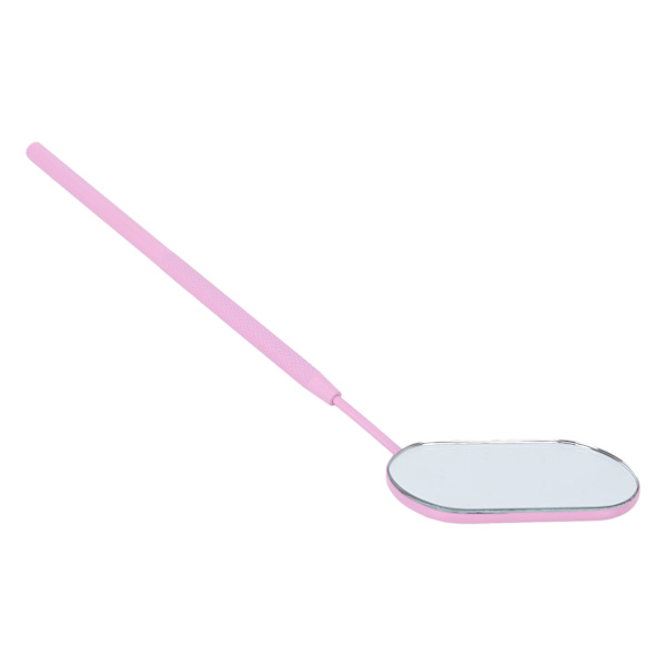 Implanterede øjenvippespejl Øjenvippehjælp Rustfrit stål Tandinspektionsspejl Rosa