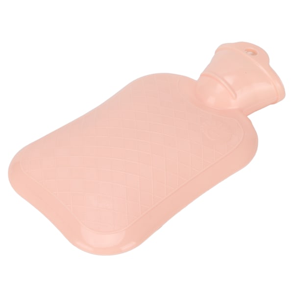 500ml varmvattenpåse Tjock mjuk PVC explosionssäker bärbar stor varmvattenflaska för vinter rosa