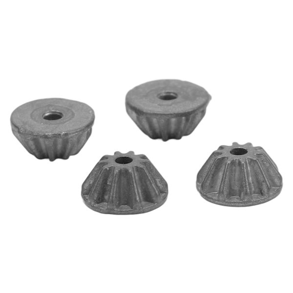 4 st. 10T Pinjongväxelsats i zinklegering, motorpinjongväxelsats för WLtoys 144010 124016 124017 124018 124019 124007 RC-modellbil Reservdelar