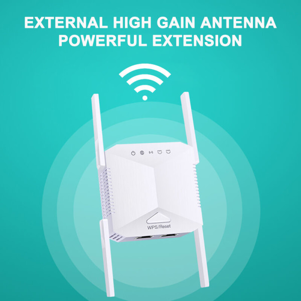 300M WIFI Repeater Trådløs Wifi Signalforstærker Long Range Extender Sort EU-stik, model: EU-stik Sort