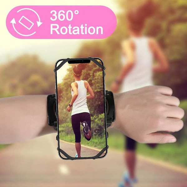 Juoksuvarsinauha, 360 astetta käännettävissä avaimenpidikkeellä puhelimen käsivarsinauha vaellukseen Pyöräilyyn Kävelyyn