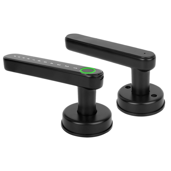 Smart Handle Lock Fingeravtryck Lösenord Bluetooth App Elektriskt nyckelskåp för hemsäkerhet för Tuya