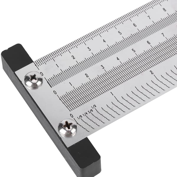 【NX】Ultra Precision Rustfri Stål Trebearbeiding Skriverlinjal 16 tommer