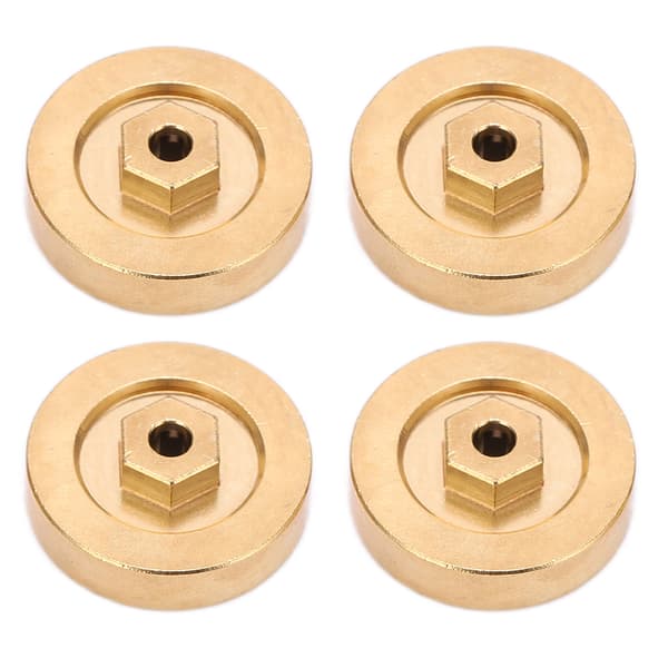 【NX】Hjulvægte Hex Adapter Rustfri Slidstærk Messing 3mm Hex Adapter til 1/24 Klatrebil