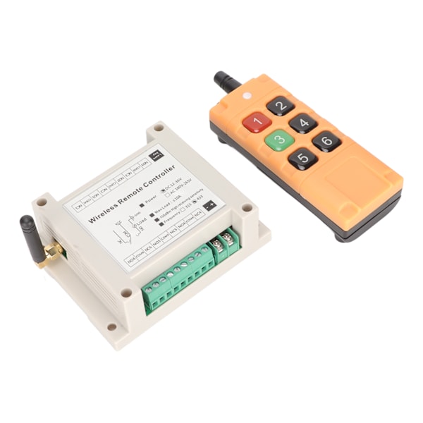 Fjernbetjeningsswitch Multifunktionel 6CH 433Mhz fjernbetjeningsrelæ til elektriske døre Vinduer Industri DC12‑36V