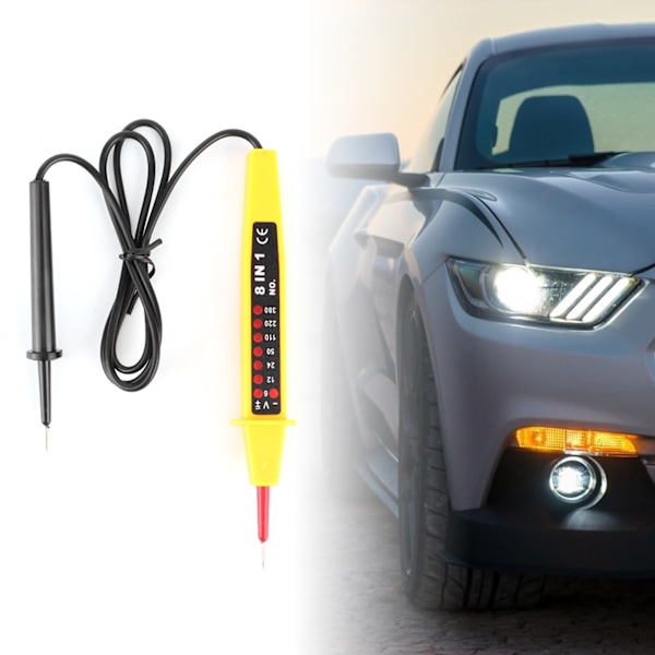8 i 1 Spänningstestare AC DC 6-380V Multifunktionell bil elektrisk instrumenttestare detektor med indikator