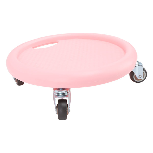 Abdominal Træningsbræt med Ruller 4 Hjul 360 Grader Drejelig Stille Høj Belastning Bærende Glide Abdominal Plade Pink