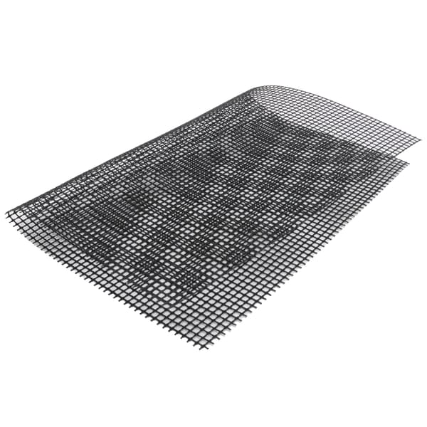 Fødevaregodkendt non-stick gitter Multifunktionel grillmåtte Kompatibel med udendørs grill (sort 30x40 cm)