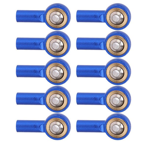 10 kpl RC M2 pallopäätä Ruostumattomat Korroosionkestävät Kevyet RC-linkkipallopäänpidikkeet RC-autoille Roboteille Autoille Sininen
