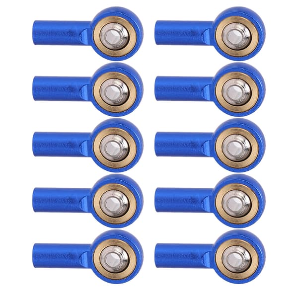 【NX】10 stk. RC M2 kulehode rustfritt korrosjonsbestandig lett RC link kulehodeholder for RC-biler roboter biler blå
