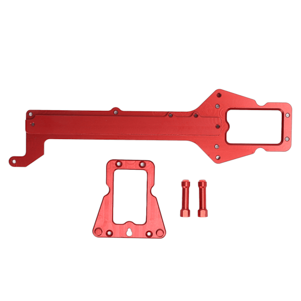Byte av övre chassi i RC legering med hög hållfasthet Utsökt övre chassiplatta för Traxxas LaTrax Teton 1/18 RC Car Red