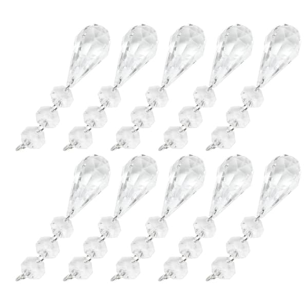 10 stk / pose Akryl dråpe lysekrone hengende perler Taklampe dekorasjon