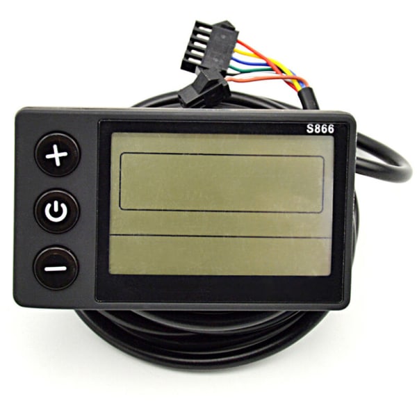 Elcykeldisplay Kontrollpanel Motorhastighetskontroll LCD-panelsats Batterihastighet multifunktionell instrumentbräda, modell: modell A