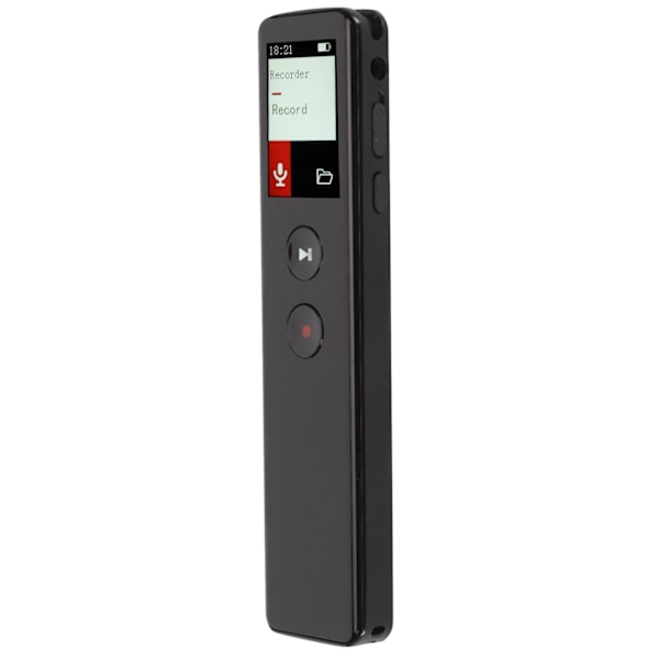 Digital Stemmeopptaker med Høytaler Bluetooth 5.0 Intelligent Støyreduksjon Stemmeaktivert Opptaksenhet MP3-spiller 16GB