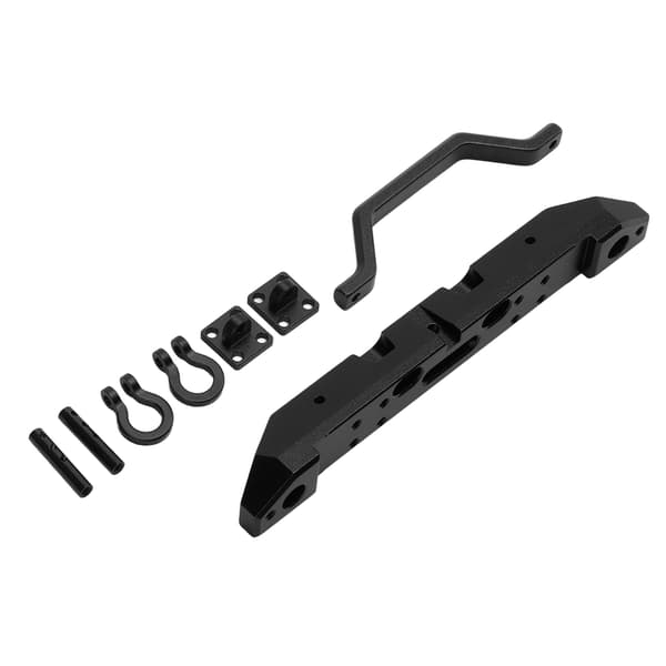 RC Frontkofanger og Lys Sæt Aluminiumlegering Simulation til AXIAL SCX24 1/24 RC Bil Crawler Sort