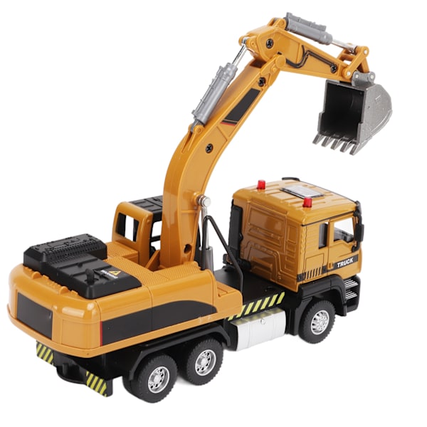 1/50 Engineering Grävmaskin Modell Legering Pull Back Konstruktion Fordon Leksak för barn Pojkar Flickor Present