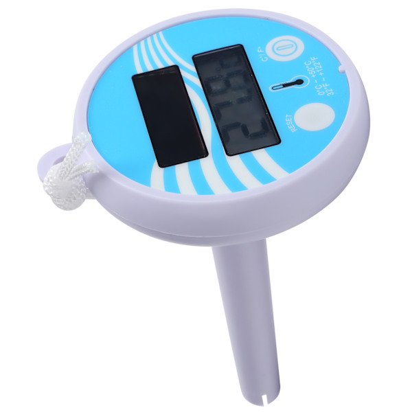 Flytende vanntermometer Elektronisk solcelledrevet LCD-skjerm Svømmebassengtermometer