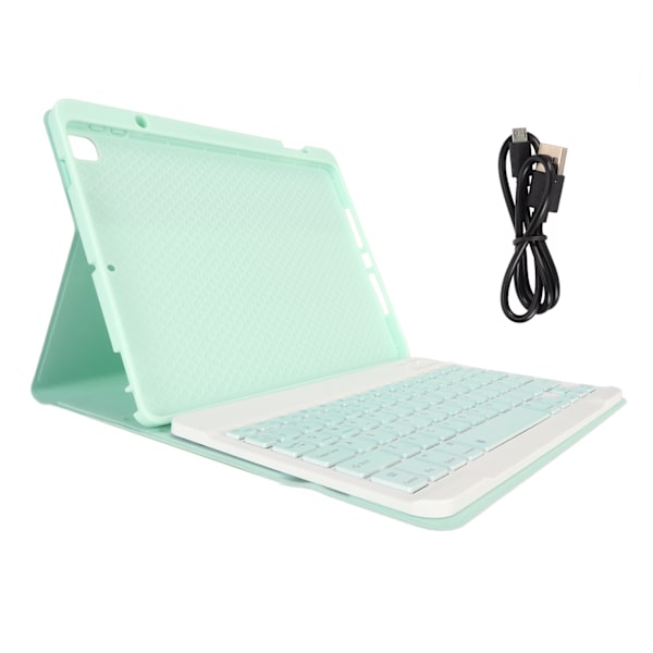 Tabletin näppäimistö UK-asettelu BT-yhteys 10 metriä Ohjaus Suojaava Kotelo Langaton Näppäimistö IOS Tablet Air 3 Pro 10.5 tuumaa Vihreä