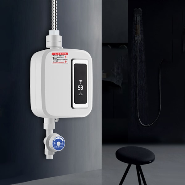 Mini Instant Elektrisk Vandvarmer til Hjem Tankløs Hurtig Opvarmning Brusesæt til Badeværelse 3500W med Lækagesikring AU-stik 220V