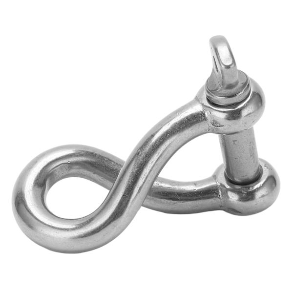 10mm Vridbar Sjakkel i Rustfritt Stål med Skruepinne Ankersjakkel for Marine Seiling M10