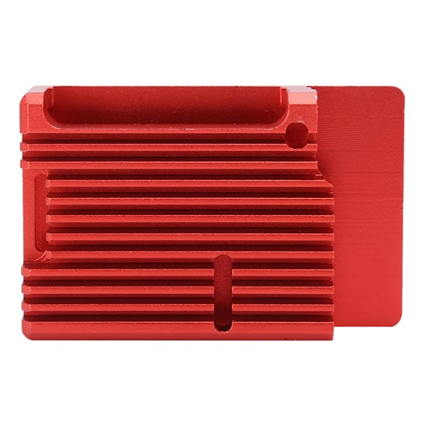 For Raspberry Pi 4 b etui Beskyttelsesboks CNC aluminiumlegering etui deksel Rød kapsling
