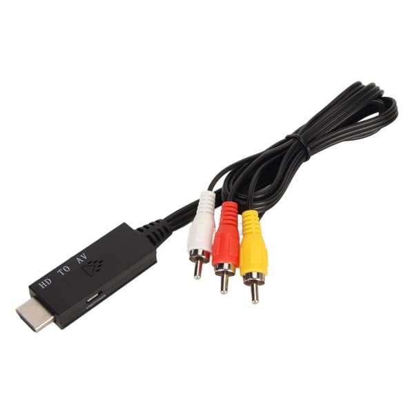 HD Multimedia Interface til RCA-konverter Profesjonell HD Multimedia Interface til AV-adapter for gammel TV-skjermprojektor 1 m
