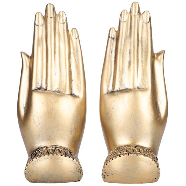 Harts Retrokunst Stue Buddhastatuer Buddhistisk Statuette Hjemindretning Prydning Guld