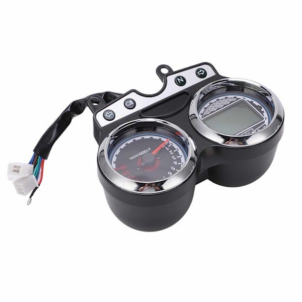12V Motorcykel LCD Mätare Hastighetsmätare Varvräknare Växel Körsträcka Display Passar för Suzuki EN125-3F EN150 12-16