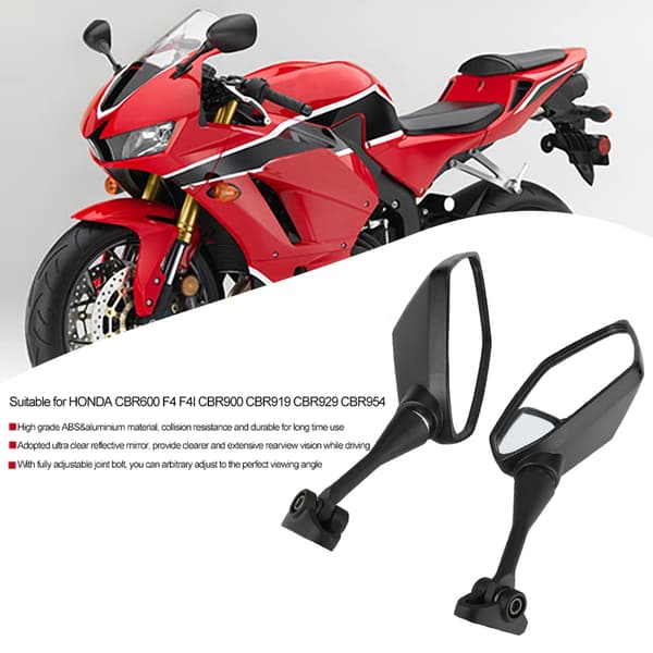 2st motorcykel modifierade racing backspeglar reflekterande sidospeglar för HONDA CBR600 CBR900