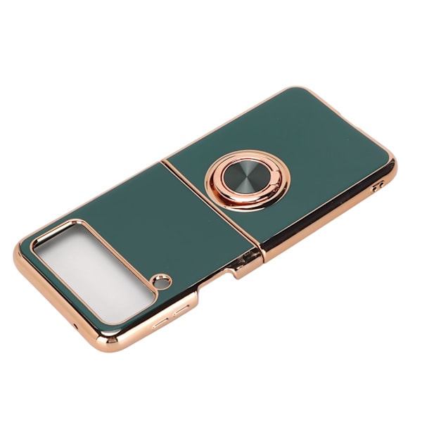 Älypuhelimen suojakotelo Magneettinen puhelimen teline autoon 360 asteen kierto Sormisilmukka Teline Z Flip 3 Midnight Green