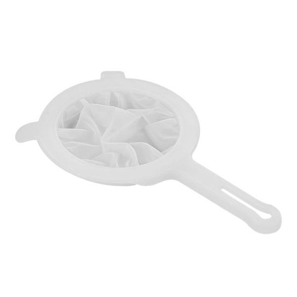 Soy Milk Sie Filter Sked PP Polyester 200 Mesh Lätt att använda Plast Si Fine Mesh för Kaffe Mjölk Yoghurt Juice