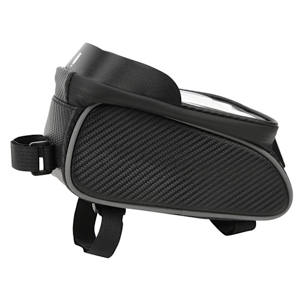 Cykeltaske Udendørs Mobiltelefon Front Beam Vandtæt Rørtaske Cykelsadel Polyester