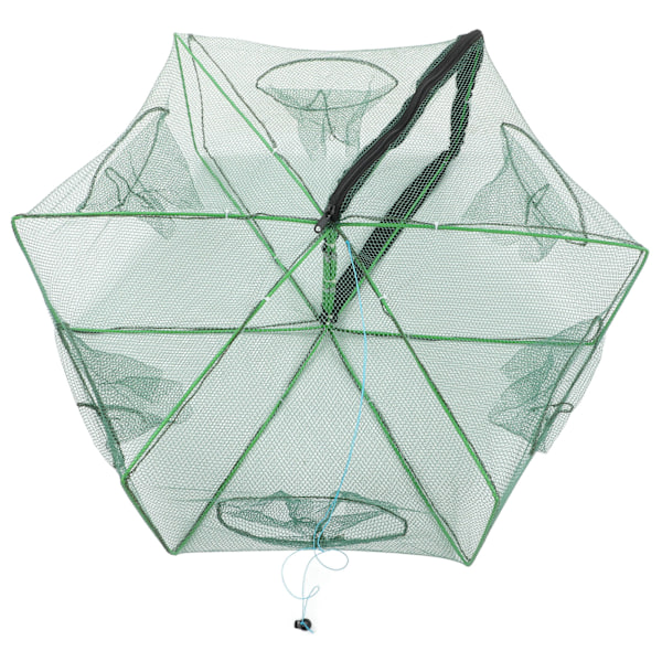 Polygon Fiskebetsfälla Automatisk fiskenätsfälla Vikbar Bärbar Räkbur 70x27cm