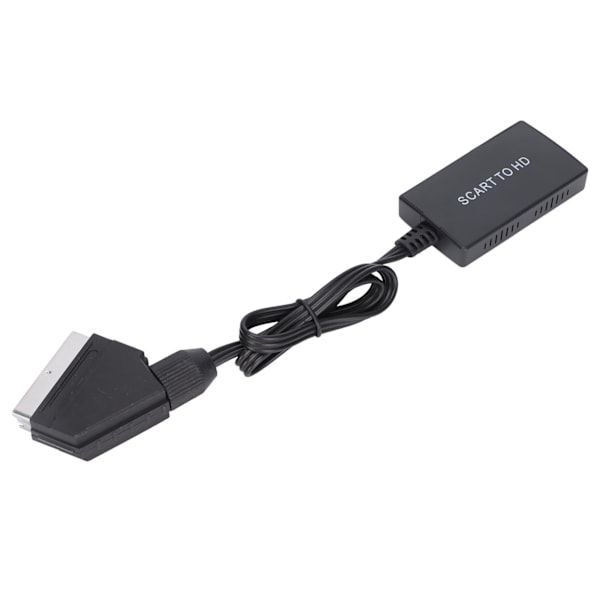 【NX】Scart til HD Multimedia Interface-omformer Video Audio-omformeradapter med ledning for DVD-dekoder