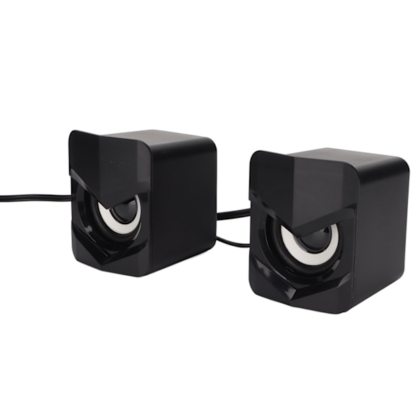 Desktop-högtalare USB-driven tung subwoofer Desktop-mini-LED-högtalare för PalyStation4 hemdator LaptopBlack