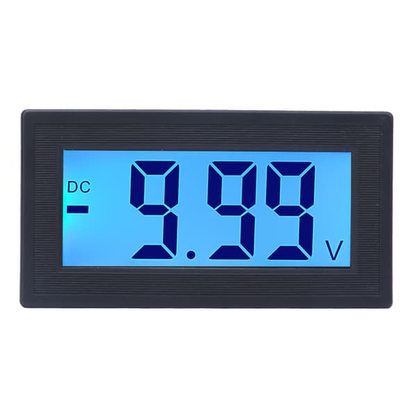 YB5135DB DC Digital Voltmeter LCD-skjerm Spenningsmåler AC100-240V Strømforsyning DC 0-10V