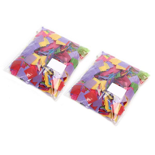 2 Poser 2,5 cm Firkantet Konfetti Fargerik DIY-dekorasjon for Bryllup Bursdagsfestutstyr