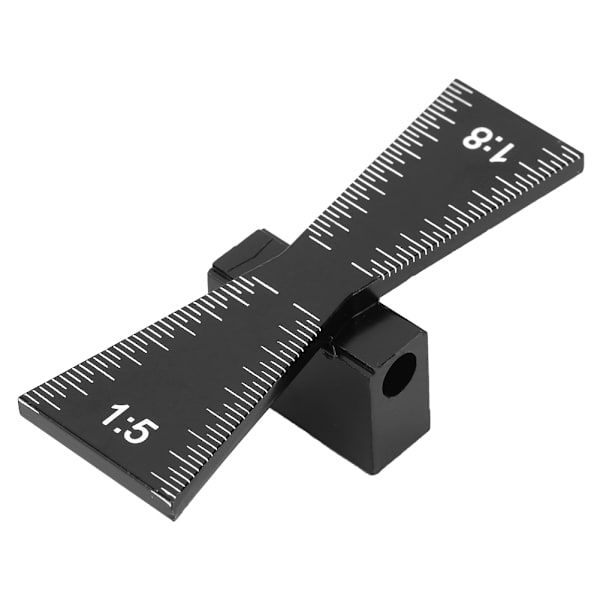 Alumiiniseos-häntien merkintätyökalu Puuntyöstötyökalu Häntien merkintäviivain (1:5 1:8)