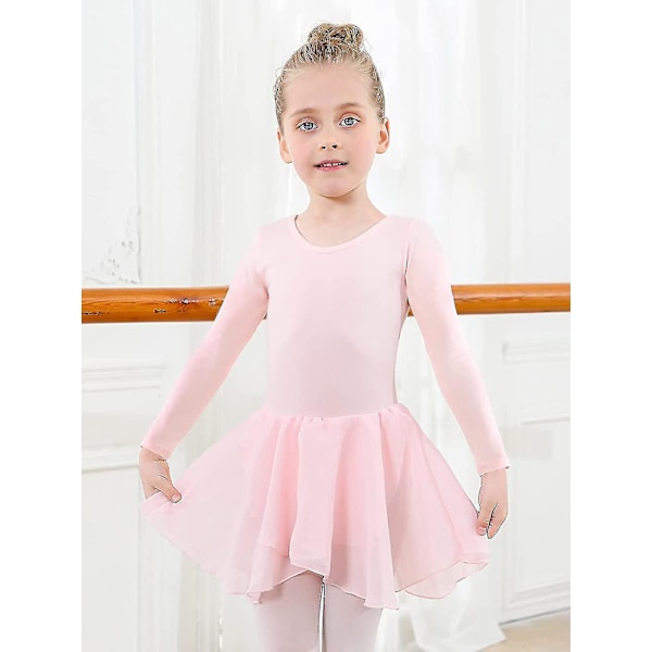 Ballet Leotard Kjole med Chiffon Skørt til Piger