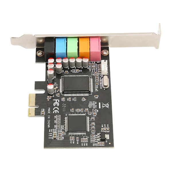 PCIE 5.1 Lydkort 6 Kanalers Surroundlyd Avspilling Opptak 24bit 48KHz Interne Lydkort med PCI Express Port